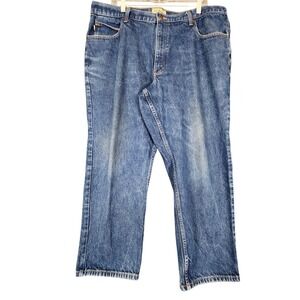 LL Bean Mens Classic Fit Blue Denim Jeans Size‎ 42x28 Cotton Casual Pants
